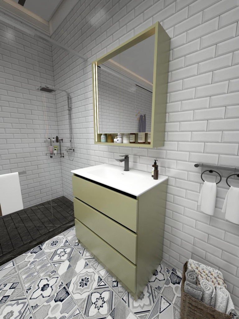 Colección Ballota - Mueble Serena - Verde Oliva